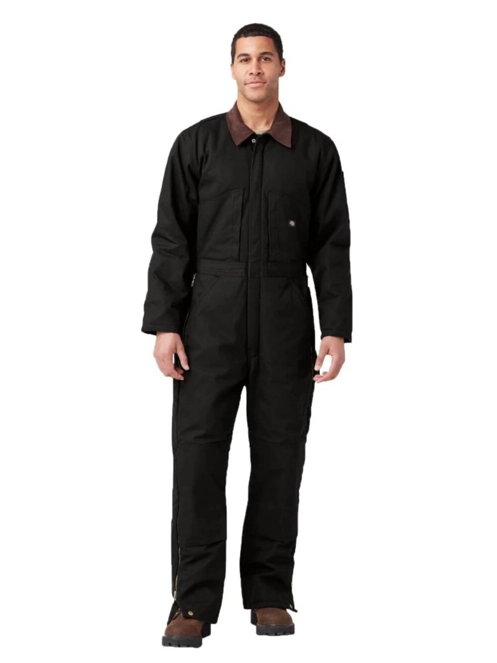 NWT Dickie's Men's Insulated Blended Duck Full Coverall Black Size XL $170 FLH77